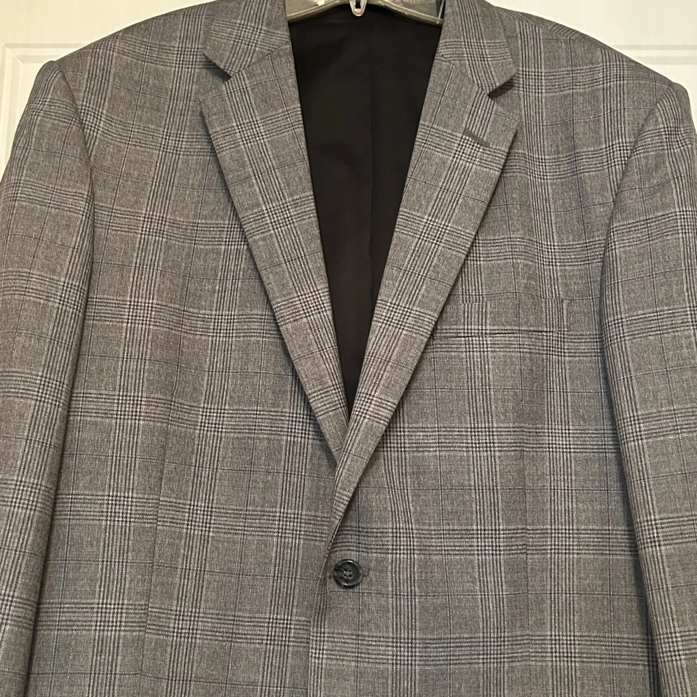 Jos. A Banks Wool Traveler’s Collection Blazer/Jacket 42R Gray Tailored Fit